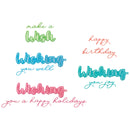 Sizzix Thinlits Die Set By Stacey Park 14/Pkg  - Take Two’s, Wish Sentiment