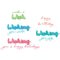 Sizzix Thinlits Die Set By Stacey Park 14/Pkg  - Take Two’s, Wish Sentiment