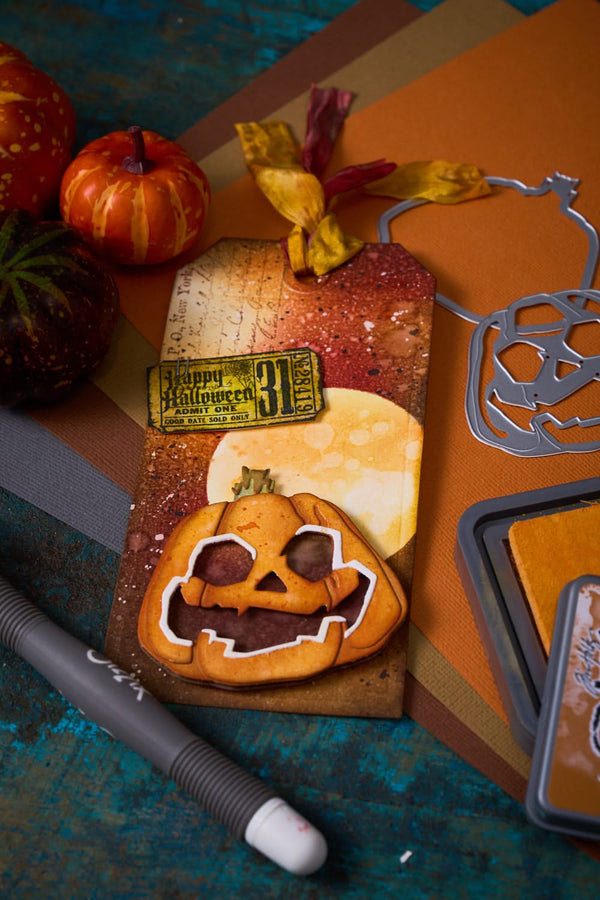 Sizzix Thinlits Die Set By Tim Holtz 10/Pkg - Jack-o’-Lantern Colorize