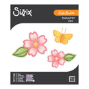 Sizzix Thinlits Dies set with floral and butterfly designs on packaging