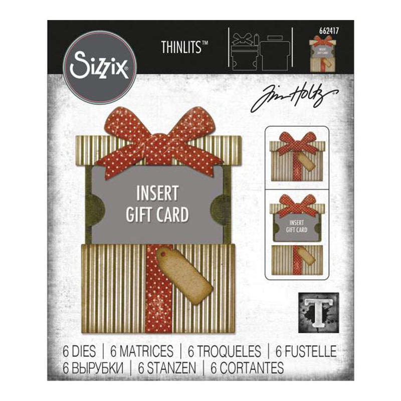 Sizzix Thinlits Dies By Tim Holtz 6/Pkg - Gift Card Package