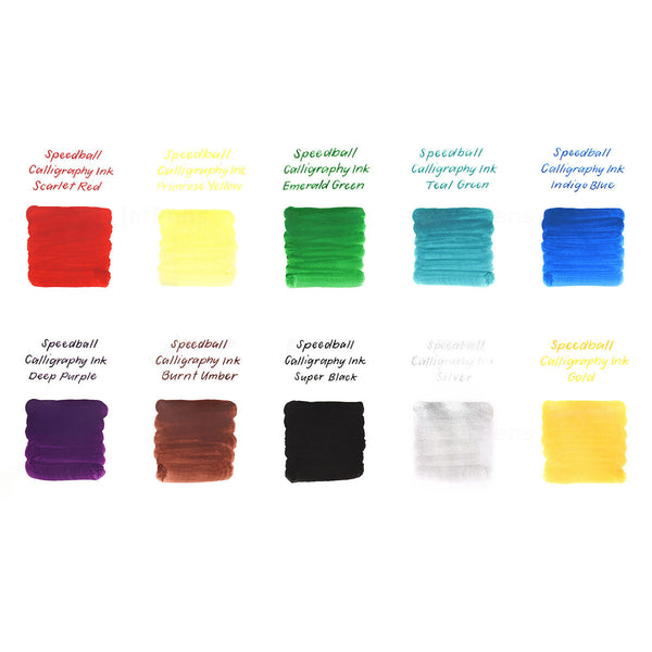 Speedball Calligraphy Acrylic Dip Ink 12ml - Gold