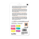 Speedball Watercolor Brush Markers packaging card showing product details, descriptions in English and Spanish, color sample swatches, a QR code, and the Speedball logo on a white background.