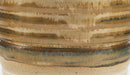 Close-up of a ceramic pot with textured surface