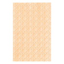 A rectangular peach-colored textured panel featuring an embossed geometric interlocking pattern, shown against a plain white background.