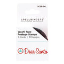 Spellbinders washi tape packaging with 'Dear Santa' design on a white background