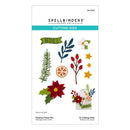 Spellbinders festive floral cutting dies packaging on a white background