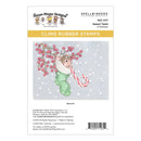 Package of House Mouse Designs cling rubber stamps featuring a mouse in a Christmas stocking with berries and candy canes.