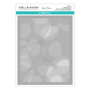 Spellbinders stencils with leaf pattern on a white background