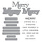 Spellbinders All About Christmas Stamp & Die Set by Lisa Horton - Merry Sentiments