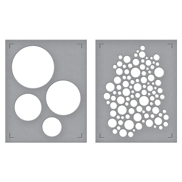 Spellbinders All About Christmas Stencil Set by Lisa Horton - Lots of Circles