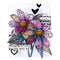 Spellbinders Beautifully Imperfect Clear Stamp & Die Set - Sculpted Scripted Floral