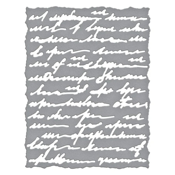 Spellbinders Beautifully Imperfect Etched Dies - Deckled Edge Script