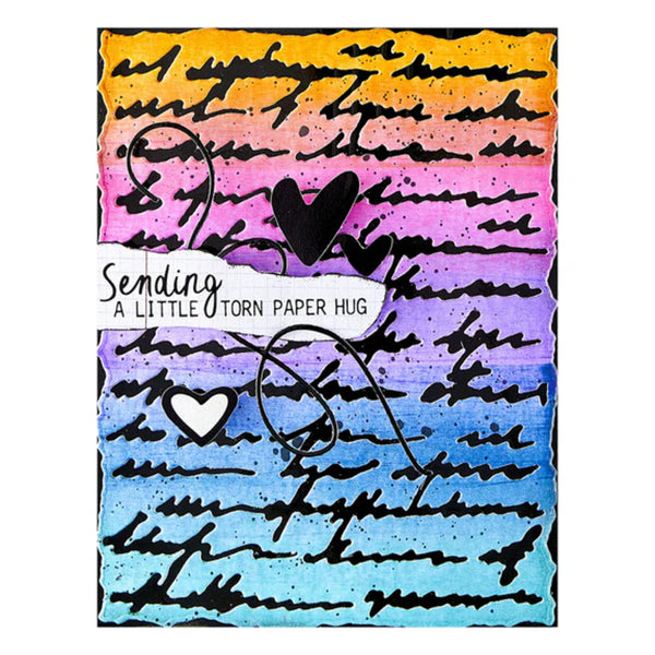 Spellbinders Beautifully Imperfect Etched Dies - Deckled Edge Script