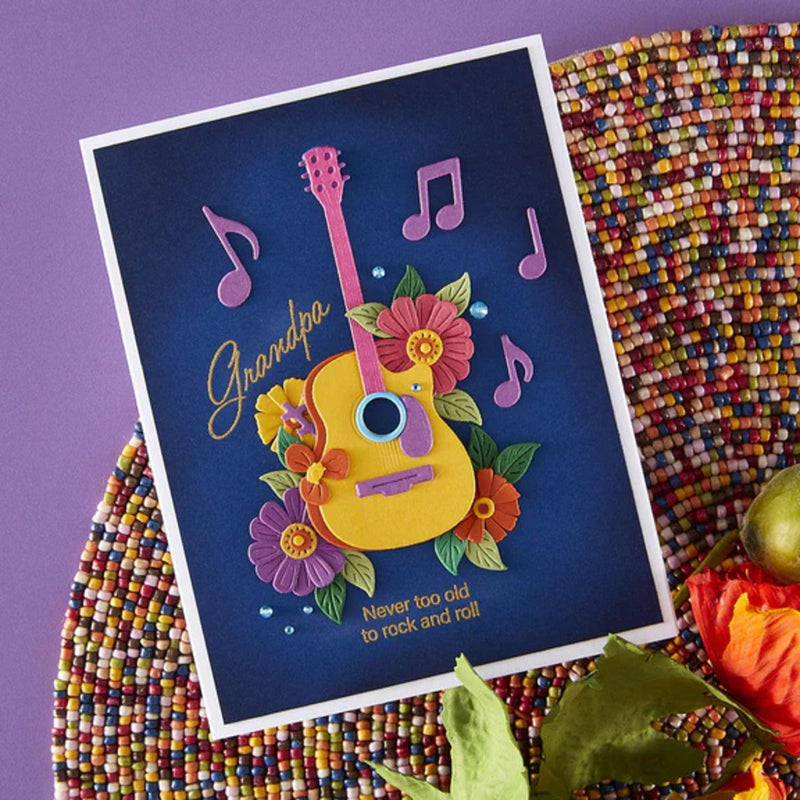 Spellbinders Bibi's Musical Notes Clear Stamp Set By Bibi Cameron - Family Musical Mix Greetings