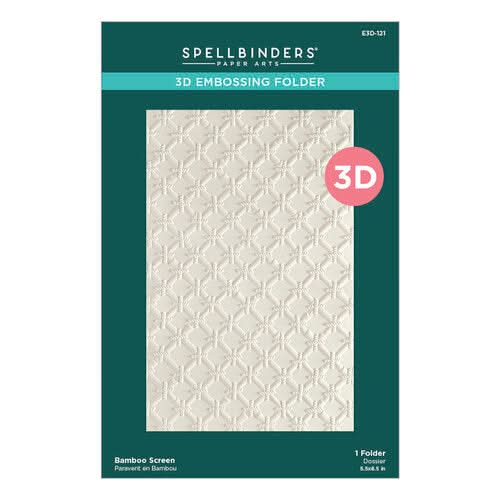 Spellbinders Cheerful Chirps 3D Embossing Folder - Bamboo Screen