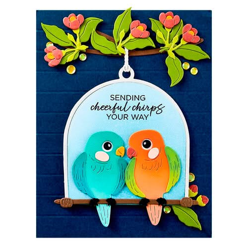 Spellbinders Cheerful Chirps Die Set - Pretty Birds