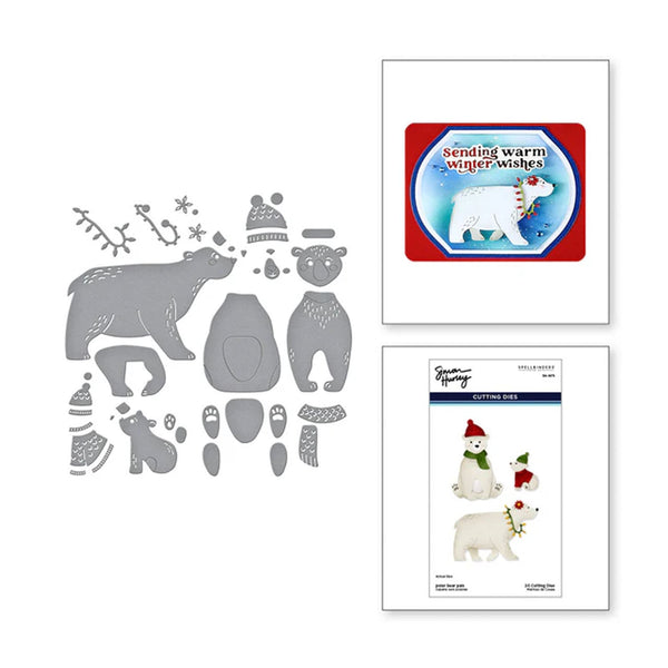 Spellbinders North Pole Friends Die Set - Polar Bear Pals
