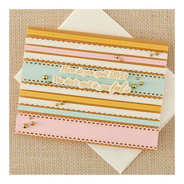 Spellbinders Etched Dies with Simple Stories Classic Pooh Baby - Ribbon & Trim