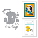 Spellbinders Cheerful Chirps Die Set - Free Hugs Oscar