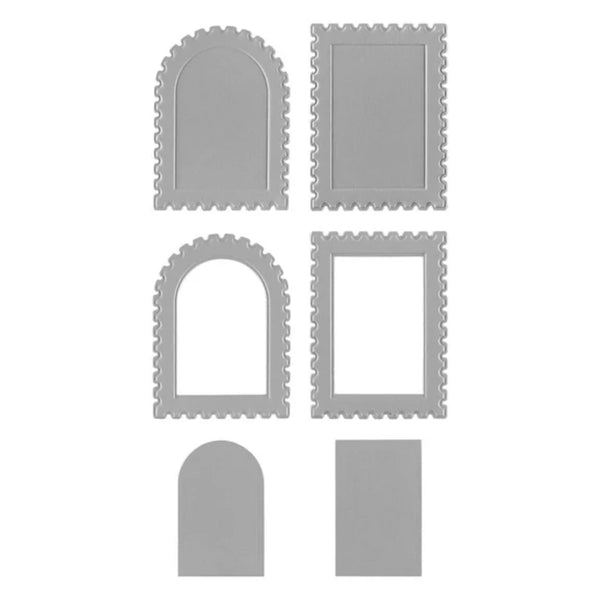 Spellbinders Holiday Magic 3D Emboss & Cut Folder - Postage Stamps