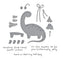 Spellbinders Independent Exclusive Clear Stamp & Die Set - Dino-Sized Holiday