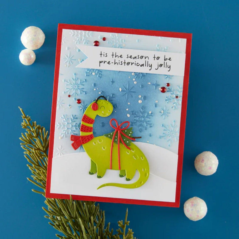 Spellbinders Independent Exclusive Clear Stamp & Die Set - Dino-Sized Holiday