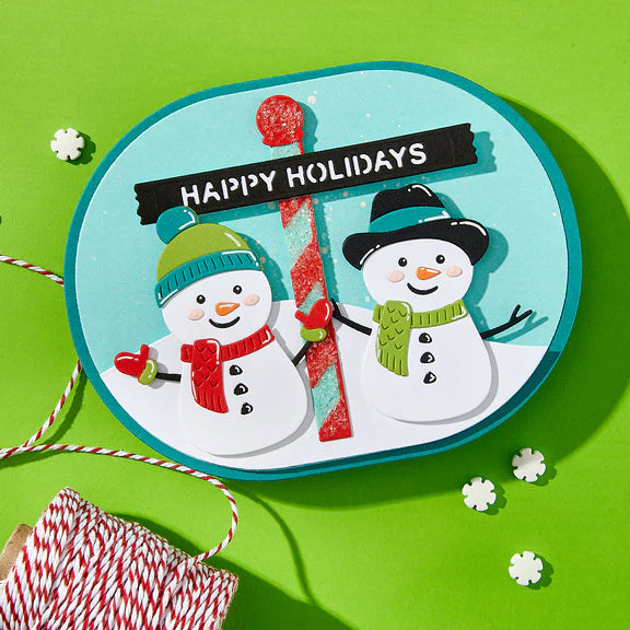Spellbinders North Pole Friends Die Set - North Pole Sentiments