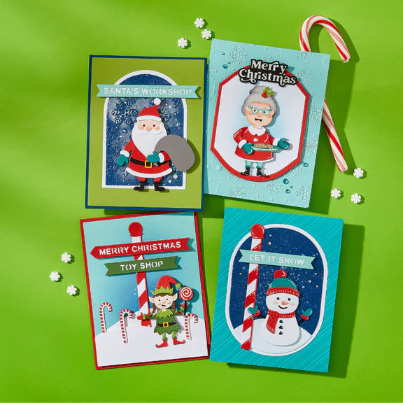 Spellbinders North Pole Friends Die Set - North Pole Sentiments