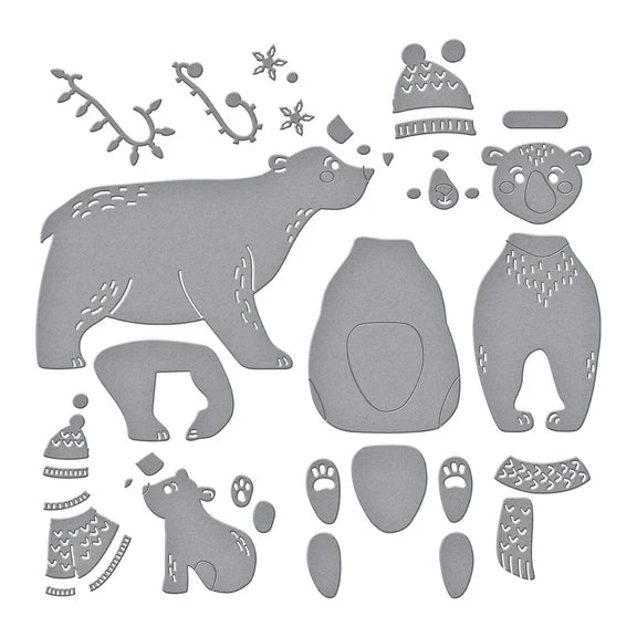 Spellbinders North Pole Friends Die Set - Polar Bear Pals