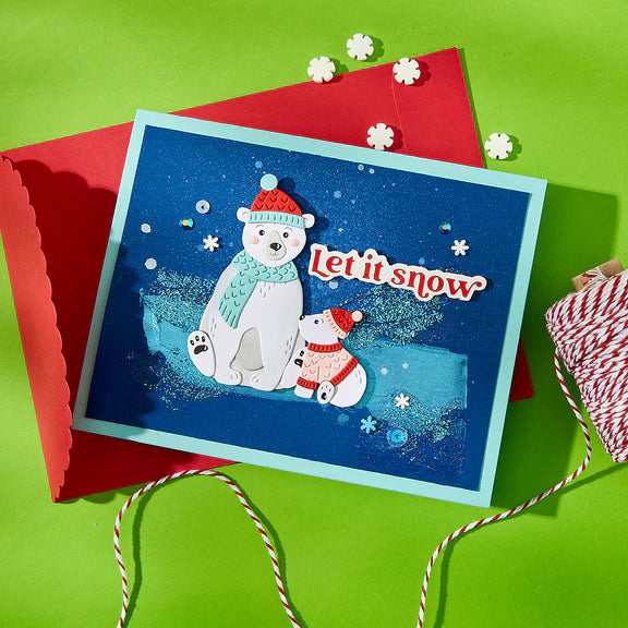 Spellbinders North Pole Friends Die Set - Polar Bear Pals