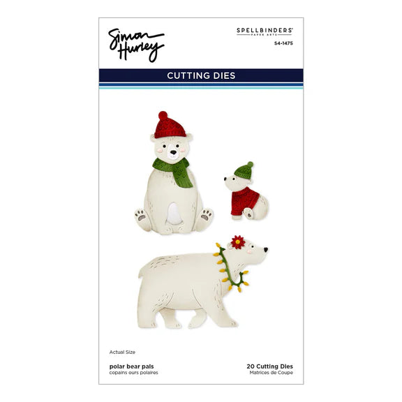 Spellbinders North Pole Friends Die Set - Polar Bear Pals