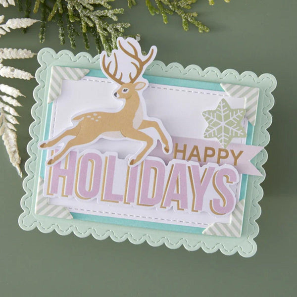 Spellbinders Peppermint Twist Cardstock Diecut Ephemera Sentiments from Rosie's Studio