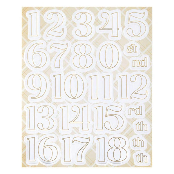 Spellbinders Peppermint Twist Cardstock Number Stickers from Rosie's Studio