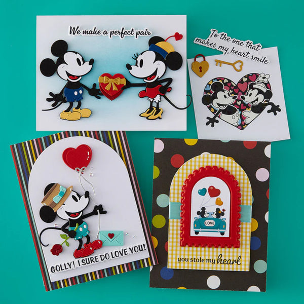 Spellbinders Press + Foil Plate & Die Set - Classic Mouse Happy Sentiments