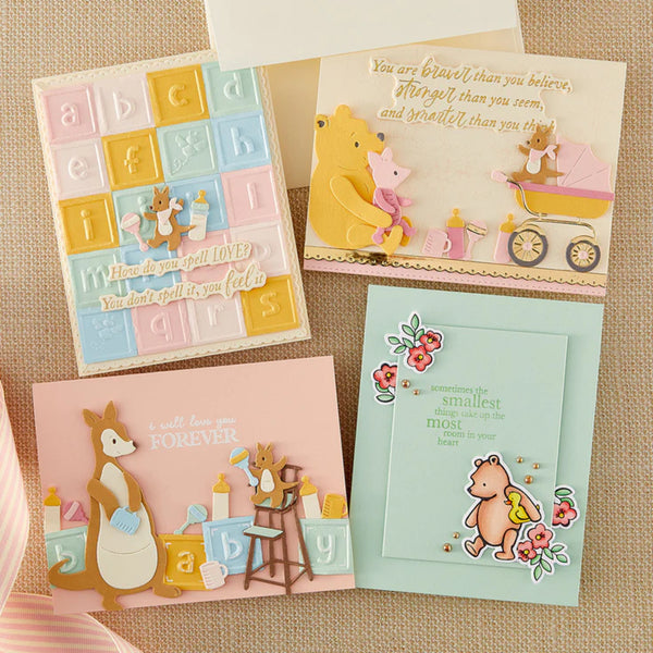 Spellbinders Press + Foil Plate & Die Set with Simple Stories - Sweet Sentiments