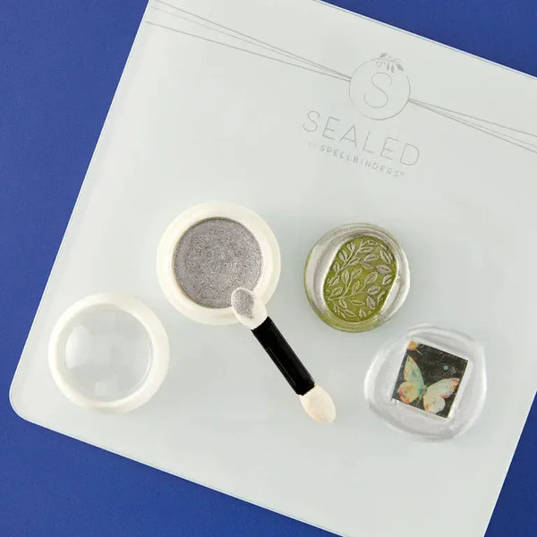 Spellbinders Sealed - Clear Seal Maker Tool & Glass Mat Bundle