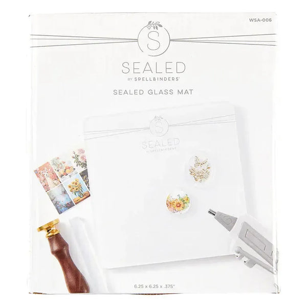 Spellbinders Sealed - Clear Seal Maker Tool & Glass Mat Bundle