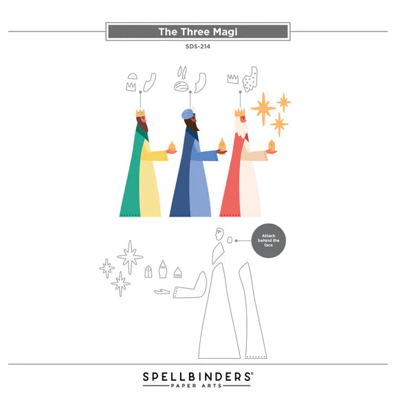 Spellbinders Stamp & Die Set - The Three Magi