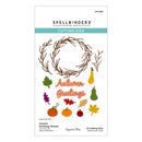 Spellbinders Texture & Foliage Wreath Etched Dies by Suzanne Hue - Autumn Greetings
