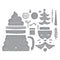Spellbinders Wonderland  Die Set - Cocoa Wonderland