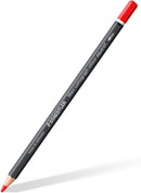 Staedtler Mars Lumograph color pencil with red cap on a white background