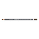 A Staedtler Mary Lumograph colour aquarell drawing pencil in dark brown, shown horizontally against a plain white background.