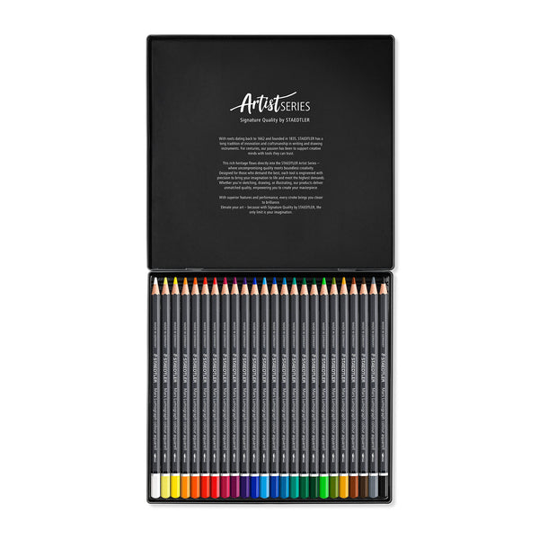Staedtler Mars Lumograph Colour Aquarell Watercolour Pencils Set of 24