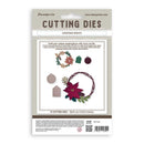 Stamperia Christmas Wreath cutting dies package, containing 12 cutting dies for crafting, shown on a clean white background.