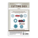 Packaging of Stamperia cutting dies with snowflake designs on a white background