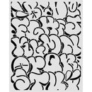 Stamperia Cut Laser Stencil 7.9" x 9.8" - Furry Friends 2 Pop Art Pattern