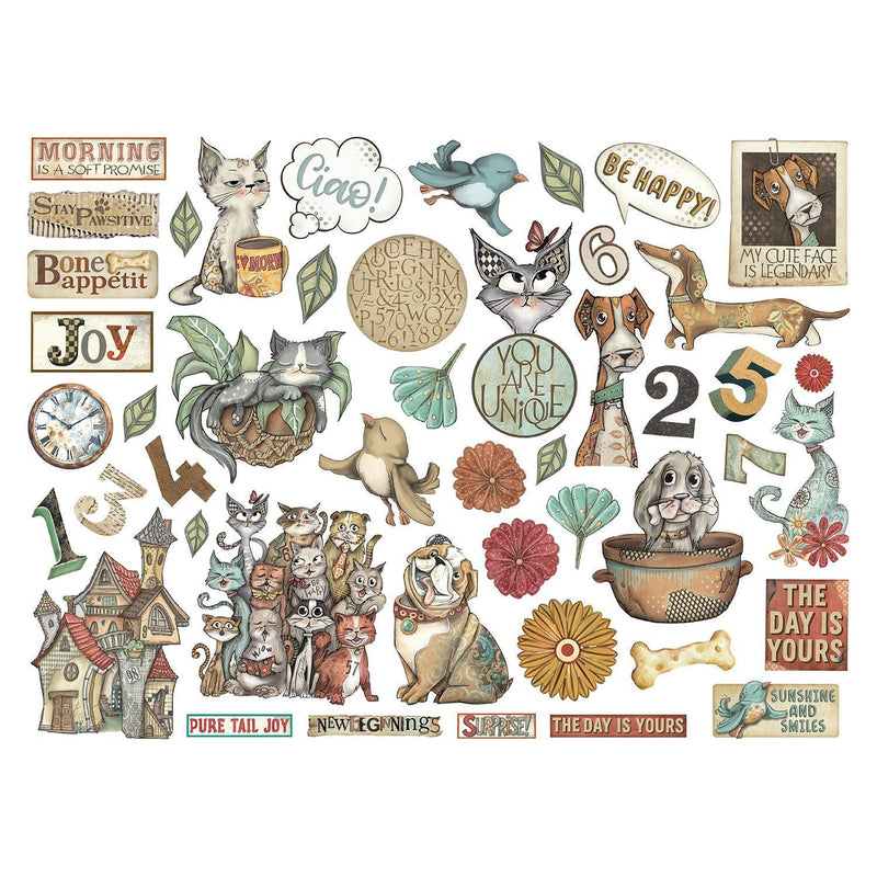 Stamperia Die Cuts Assorted - Furry Friends