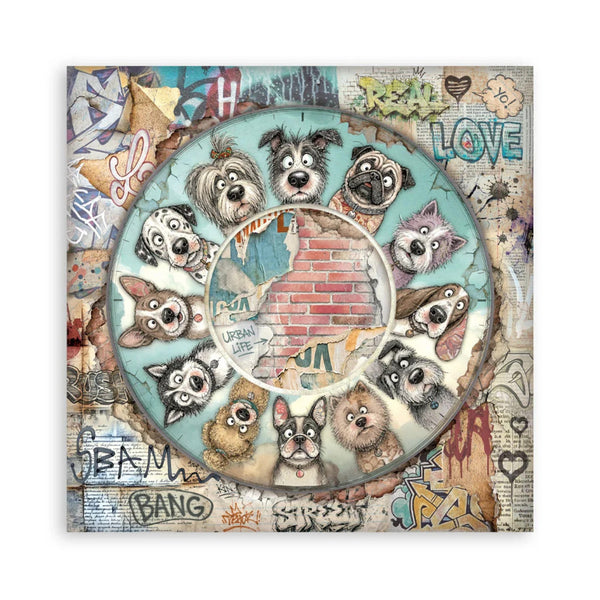 Stamperia Double-Sided Paper Pad 12" x 12" 22/pkg -  Furry Friends 2