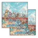 Stamperia Double-Sided Paper Pad 8" x 8" 10/pkg - Furry Friends 2